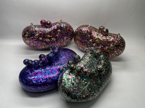 Lucite clutches
